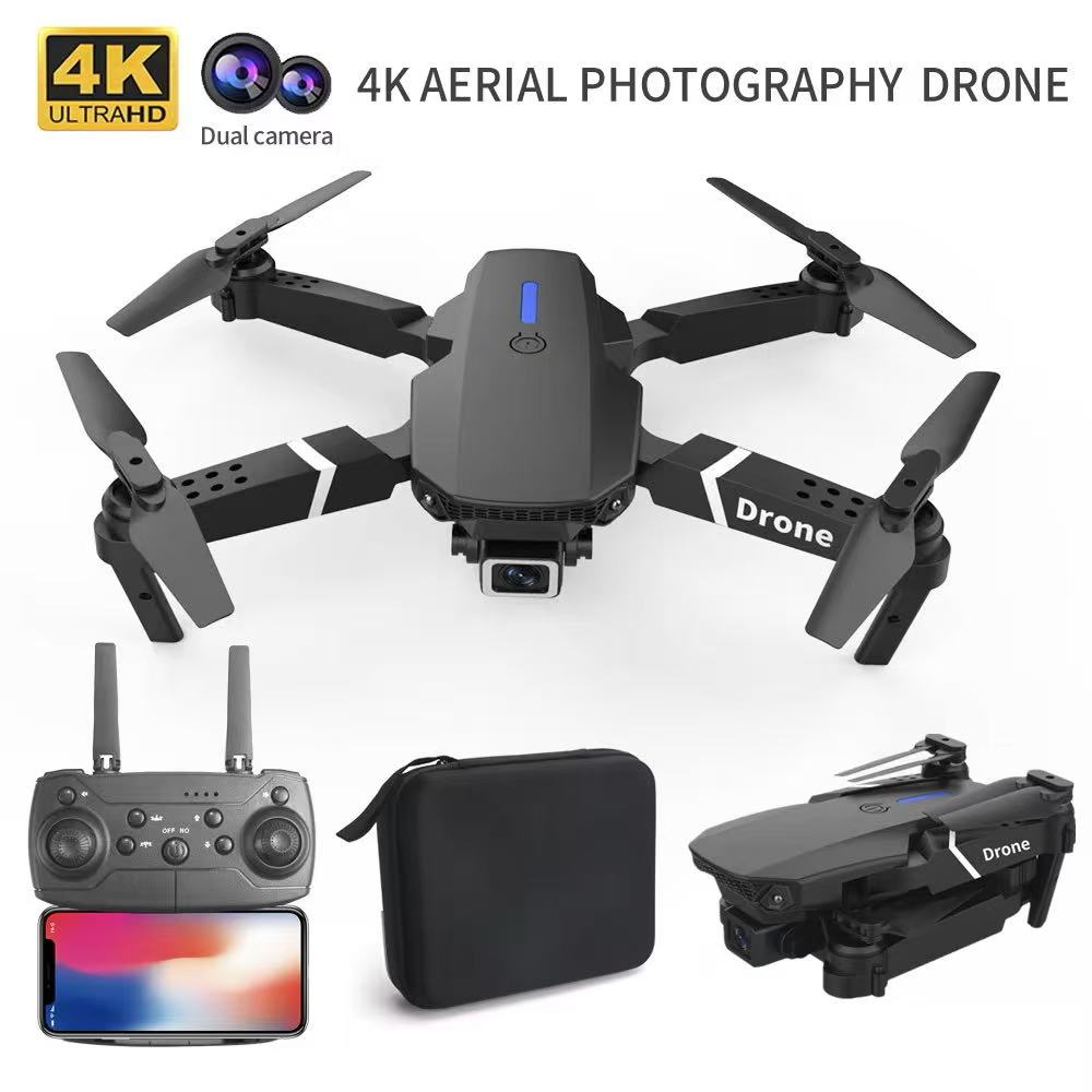 Drone Camera Wide Angle - Profesjonalny dron E88 4k szerokokątna kamera