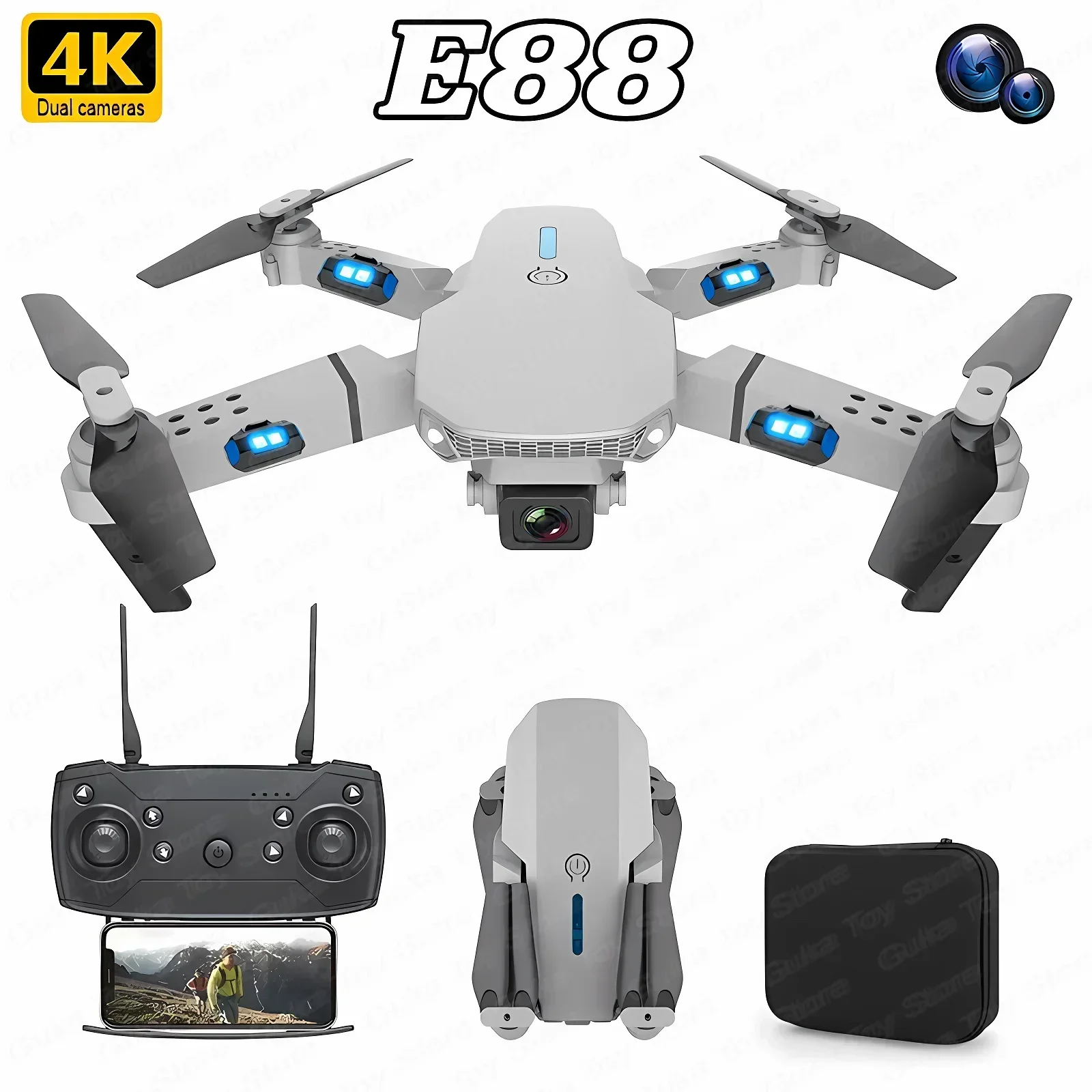 E88 Pro WIFI FPV Drone Wide An – Drone Camera Wide Angle recenzja i cena