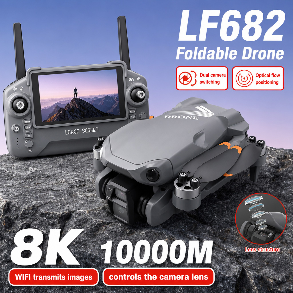 Zdjęcia lotnicze z drona LF682 – Drone Camera Hd recenzja i cena