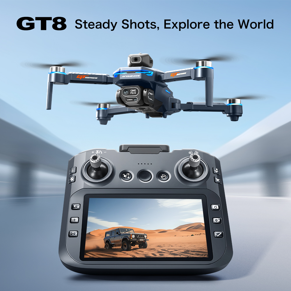 Dron GT8 z funkcją unikania pr – Drone Camera Hd recenzja i cena